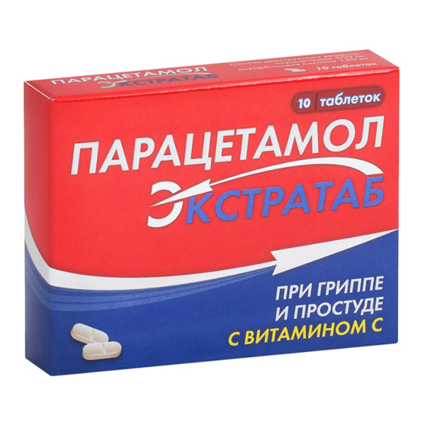 Парацетамол Экстратаб таблетки  500мг+150мг №10