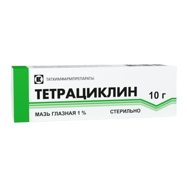 Тетрациклин мазь глаз.1% 10г