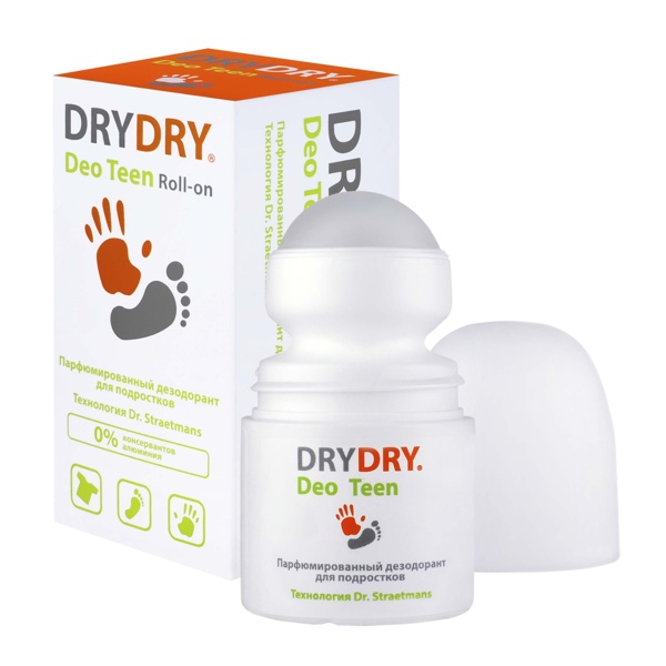 Dry Dry Deo Teen Дезодорант для подростков парфюмированный роликовый 50мл