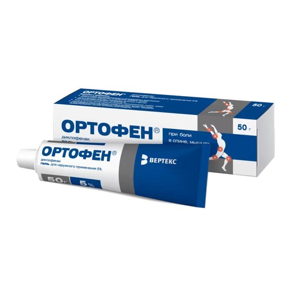 Ортофен гель 5% 50г