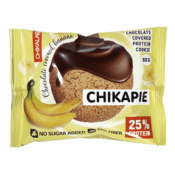 Печенье Chikalab с начинкой Банан в шоколаде глазир. 60г