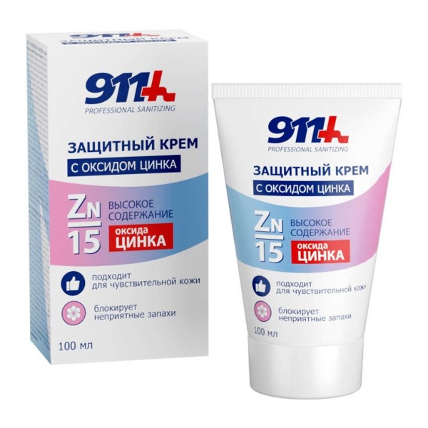 911 Professional Sanitizing крем д/кожи защит. с оксидом цинка 100мл