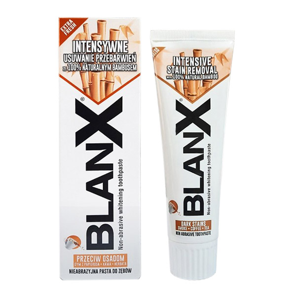 Зубная паста Blanx Отбеливающая для удаления налета от кофе и табака 75мл