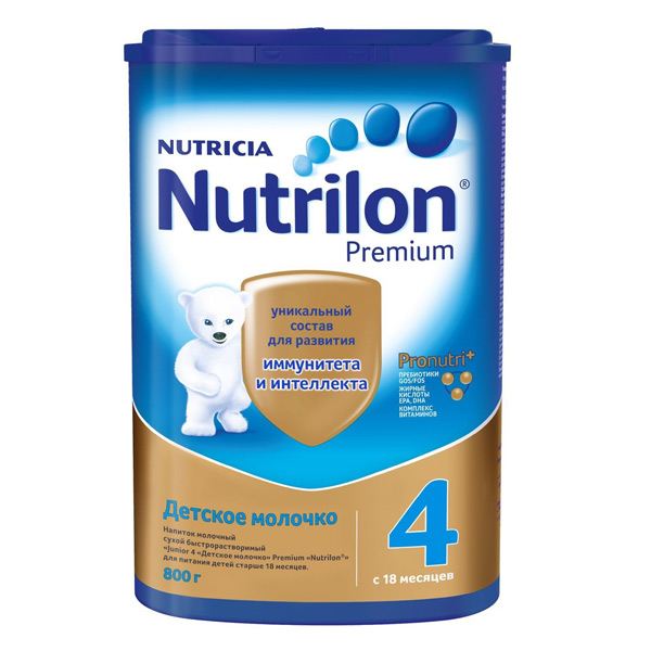 NUTRICIA (НУТРИЦИЯ) Молочко Нутрилон Джуниор 4 Премиум PronutriPlus ваниль с 18  месяцев 800г