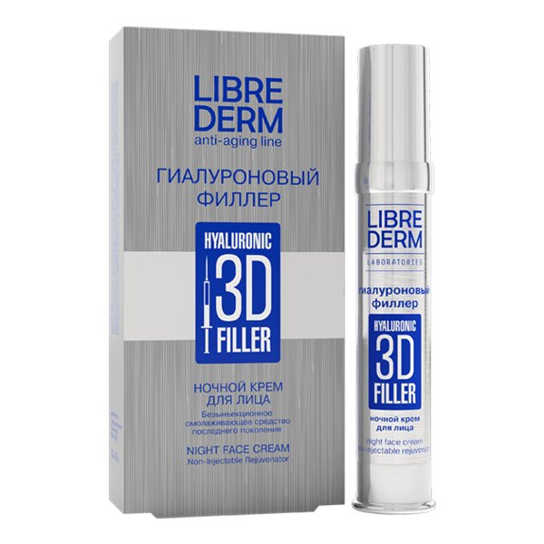 LIBREDERM Hyaluronic 3D Filler Крем для лица ночной 30мл