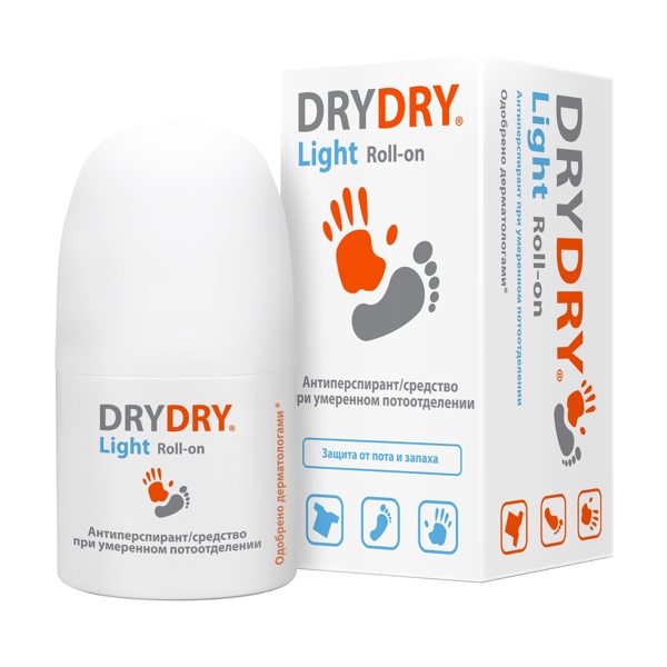 Dry Dry Light Средство от умеренного потоотделения длительного действия 50мл