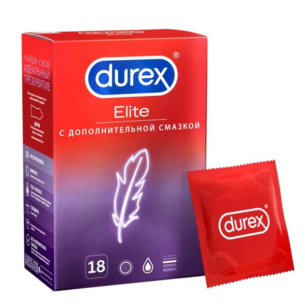 ИТ Презервативы Durex Elite гладкие №18 тонкие