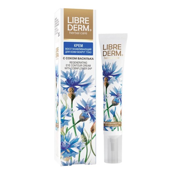 LIBREDERM Herbal care Крем для кожи вокруг глаз восстанавливающий с васильком 20мл