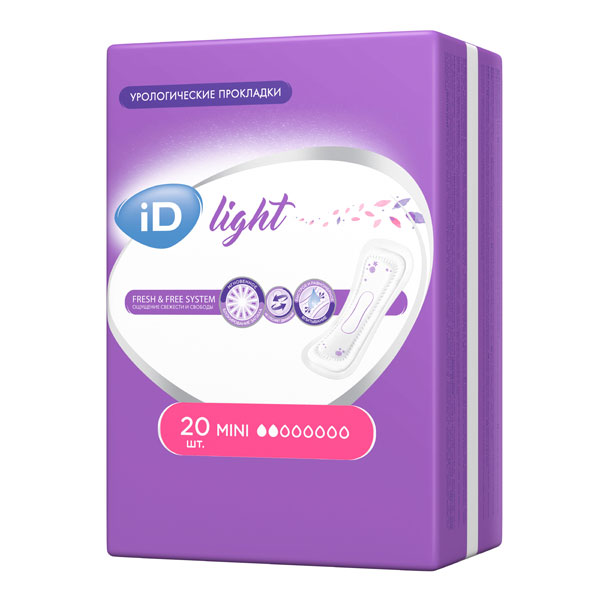 Прокладки ID Light урологические mini №20
