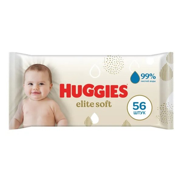 Салфетки влажные Huggies Elite soft №56