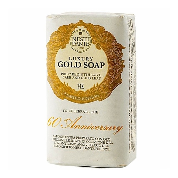 Мыло туалетное Нести Данте Юбилейное золотое 24 карата 250г