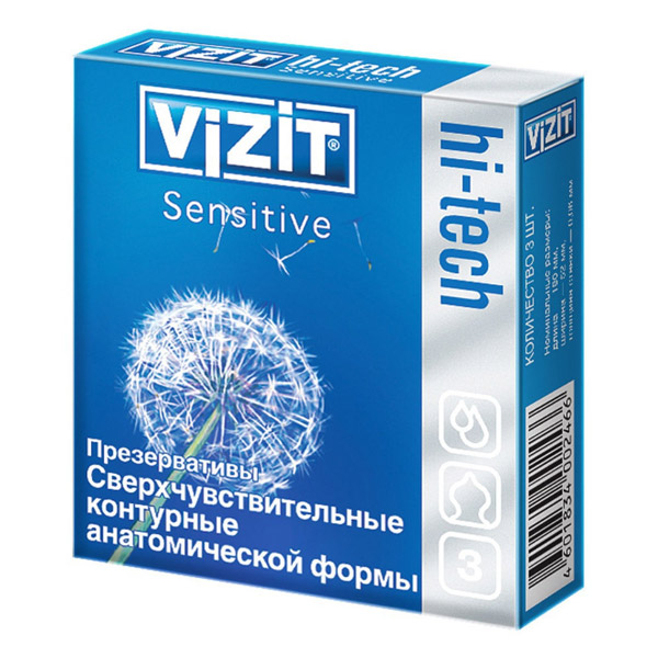 Презервативы VIZIT Hi-tech Sensitive сверхчувствительные №3