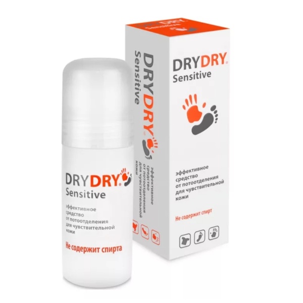 Dry Dry Sensitive Средство от обильного потоотделения длительного действия для чувствительной кожи 50мл